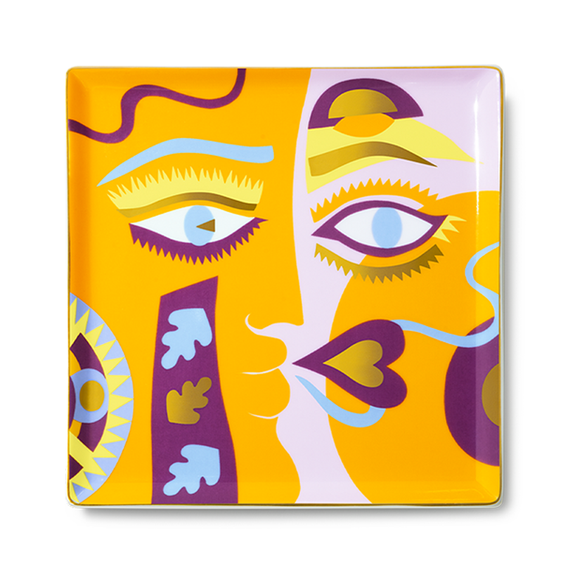 CERAMIC TRAY CLAIRE JOHNSON ORANGE
