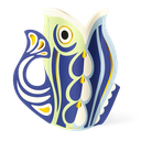 PAPER VASE FISH BLUE