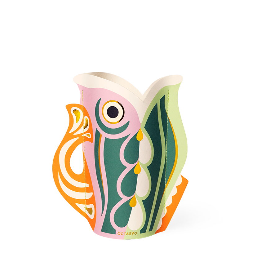 MINI PAPER VASE FISH