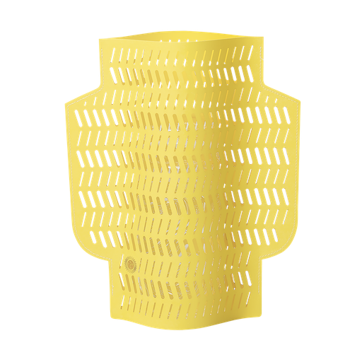 [OPVDE-17] PAPER VASE DENDRA (Perforated, Yellow)