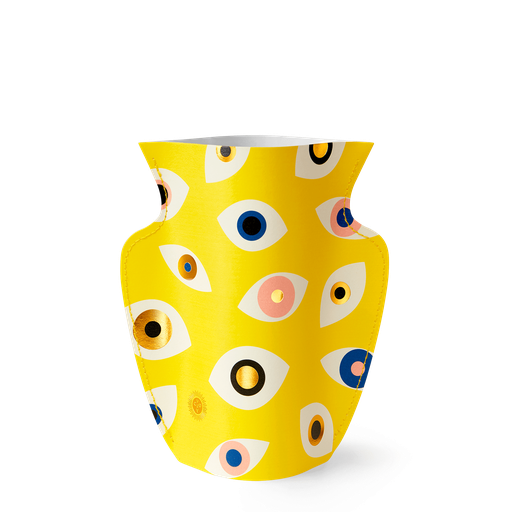 [OMPVNY-18] MINI PAPER VASE NAZAR (YELLOW)
