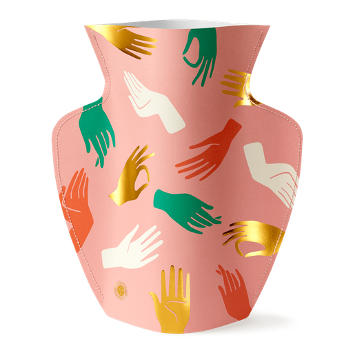 [OPVHAP-18] PAPER VASE HAMSA (PINK)