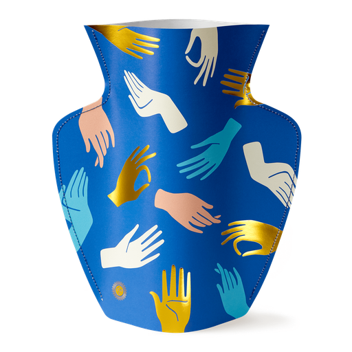 [OPVHAB-18] PAPER VASE HAMSA (BLUE)