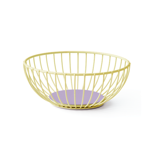 [OIBYE-20] BASKET IRIS SMALL (YELLOW/LILAC)