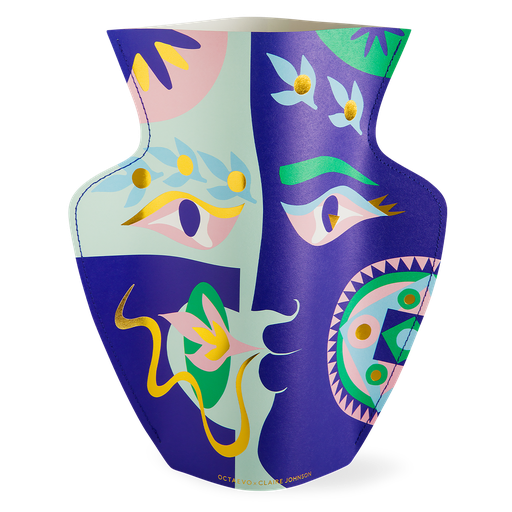 [OPVCJB-21] PAPER VASE CLAIRE JOHNSON (BLUE)